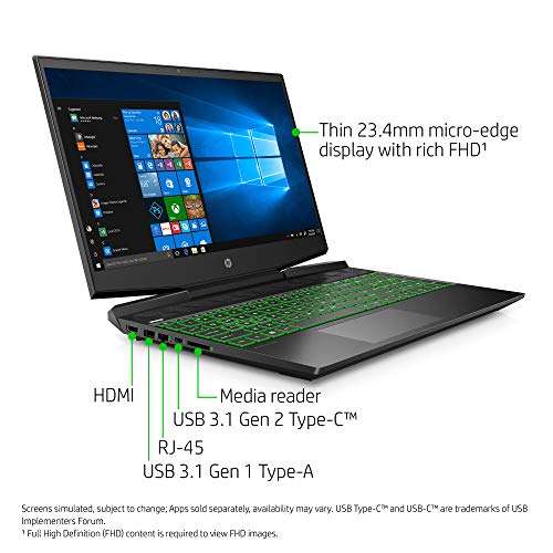 HP PAVILION GAMING MICROEDGE LAPTOP DE 156 PULGADAS PROCESADOR INTEL CORE I59300H NVIDIA GEFORCE GTX 1650 4 GB 8 GB SDRAM 256 GB - 4