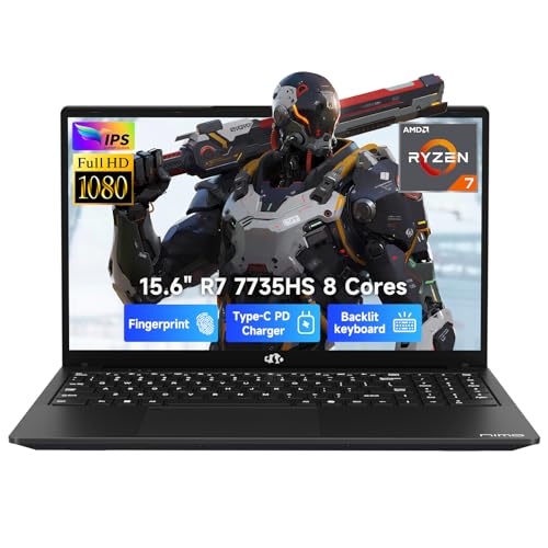 NIMO PORTÁTIL PARA JUEGOS PANTALLA FHD DE 156 PULGADAS AMD RYZEN 7 7735HS 8C16T HASTA 475GHZ 32 GB DDR5 2TB NVME SSD GRÁFICOS - 1