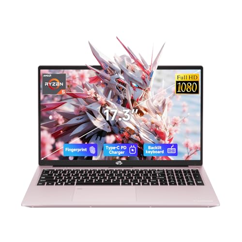 NIMO LAPTOP FHD DE 173 PULGADAS AMD RYZEN 5 6600H 6C12T HASTA 45GHZ 16GB DDR5 512GB SSD PORTÁTIL DE PANTALLA GRANDE CON CARGA - 1