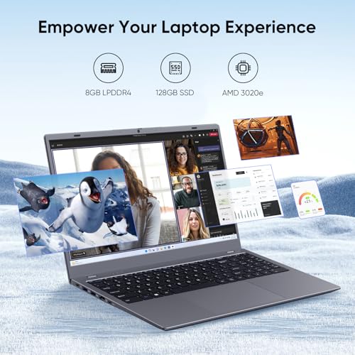 COMPUTADORA PORTÁTIL PROCESADOR AMD ATHLON DE HASTA 26 GHZ 8 GB DDR4 RAM 128 GB SSD PANTALLA FHD IPS DE 156 PULGADAS PERFECTA - 2