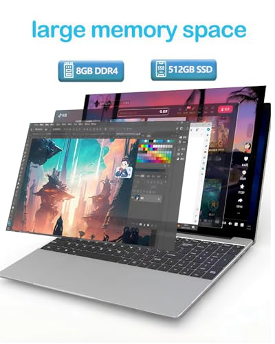 COMPUTADORAS PORTÁTILES PANTALLA IPS 1080P DE 156 PULGADAS PROCESADOR N5095 4C 4T HASTA 29 GHZ 8 GB DE RAM 512 GB SSD PORTÁTILES - 4