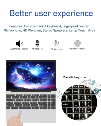 COMPUTADORAS PORTÁTILES PANTALLA IPS 1080P DE 156 PULGADAS PROCESADOR N5095 4C 4T HASTA 29 GHZ 8 GB DE RAM 512 GB SSD PORTÁTILES - 5