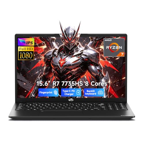 NIMO LAPTOP GAMING DE 156 IPS FHD AMD RYZEN 7 7735HS DE 8 NÚCLEOS 16GB DDR5 RAM 512GB SSD SUPERA AL I712650H HASTA 475GHZ - 1