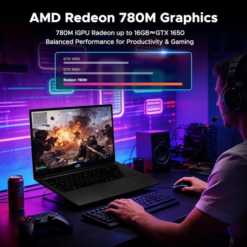NIMO PORTÁTIL PARA JUEGOS DE 156 AMD RYZEN 7 8745HS 32GB DDR5 1TB SSD PORTÁTIL RADEON 780M GPU PARA CREADORES DE TRANSMISIÓN - 3