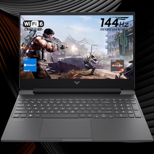 HP VICTUS 156 RYZEN 5 LAPTOP PARA JUEGOS 156 FHD 144HZ RYZEN 5 7535HS BEATS INTEL I513420H AMD RADEON RX 6550M BEATS NVIDIA - 1