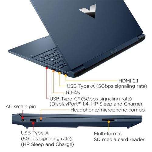 HP VICTUS 156 I5 PREMIUM GAMING LAPTOP 156 FHD 19201080 144HZ INTEL CORE I512450H NVIDIA GEFORCE RTX 3050 32GB RAM 1TB SSD KB - 5