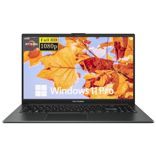 ASUS VIVOBOOK GO LAPTOP FHD DE 156 PULGADAS PORTÁTIL DE NEGOCIOS AMD RYZEN 3 7320U 8 GB DE RAM SSD DE 128 GB PLANO DE 180 WIFI - 1