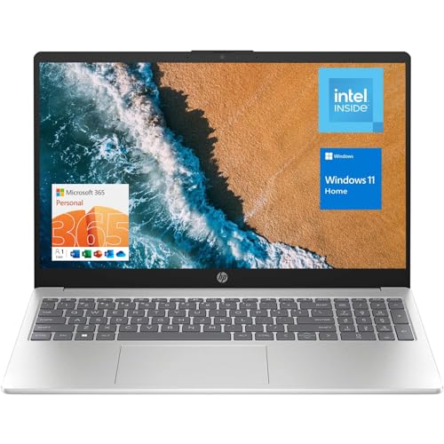 HP LAPTOP PORTÁTIL DE 156 PULGADAS INCLUYE MICROSOFT 365 DE 1 AÑO PANTALLA HD PROCESADOR INTEL QUADCORE N200 8 GB DE RAM 128 GB - 1
