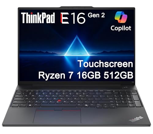 LENOVO THINKPAD E16 GEN 2 BUSINESS LAPTOP 16 FHD PANTALLA TÁCTIL AMD RYZEN 7 7735U INTEL I71355U 16GB DDR5 RAM 512GB SSD KB - 1