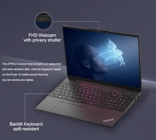 LENOVO THINKPAD E16 GEN 2 BUSINESS LAPTOP 16 FHD PANTALLA TÁCTIL AMD RYZEN 7 7735U INTEL I71355U 16GB DDR5 RAM 512GB SSD KB - 6