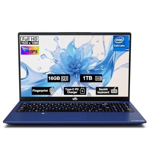 NIMO COMPUTADORA PORTÁTIL FHD IPS DE 156 PULGADAS 16 GB DE RAM 1 TB SSD 4 NÚCLEOS INTEL N150 DE 13 GENERACIÓN RITMO A I31115G4 - 1