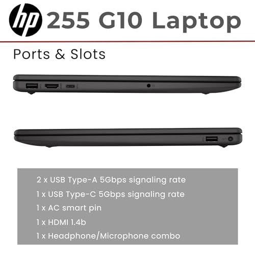 HP 255 G10 LAPTOP EMPRESARIAL FHD DE 156 PULGADAS AMD RYZEN 7 7730U 16 GB DE RAM SSD PCIE DE 512 GB TECLADO NUMÉRICO CÁMARA WEB - 5