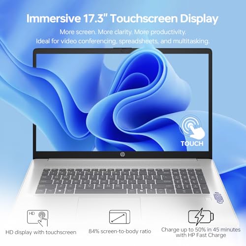 HP LAPTOP BUSINESS COPILOT AI CON PANTALLA TÁCTIL DE 173 PULGADAS INTEL CORE ULTRA 5 225U 16 GB DE RAM DDR5 SSD DE 1 TB WIFI 6 - 4