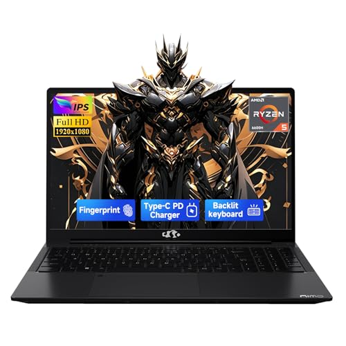 NIMO 156 IPS FHD GAMING LAPTOPAMD RYZEN 5 6600H 32GB DDR5 RAM 1TB SSD BEAT I5I7 6 CORES UP TO 45GHZ RADEON 660M GPU PC WITH 100W - 1