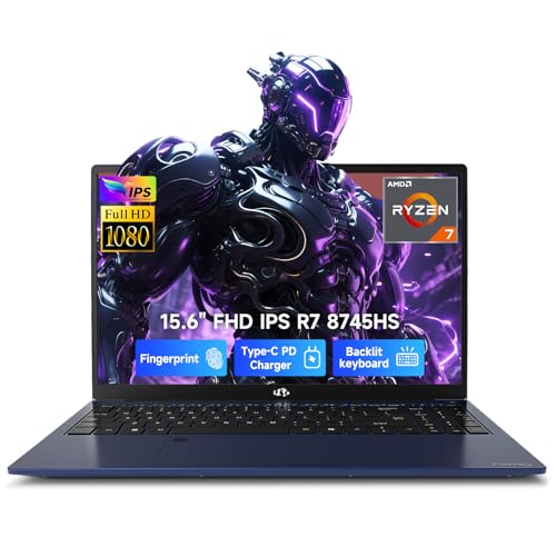 NIMO PORTÁTIL PARA JUEGOS IPS FHD DE 156 PULGADAS AMD RYZEN 7 8745HS 32GB DDR5 RAM 1TB SSD HASTA 49GHZ GRÁFICOS RADEON 780M - 1