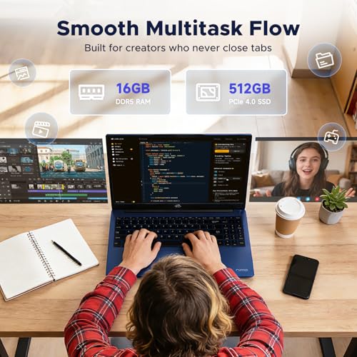 NIMO PORTÁTIL PARA JUEGOS IPS FHD DE 156 PULGADAS AMD RYZEN 7 8745HS 32GB DDR5 RAM 1TB SSD HASTA 49GHZ GRÁFICOS RADEON 780M - 4