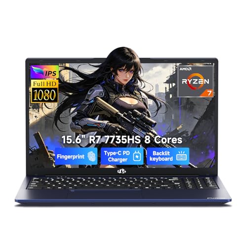 NIMO 156 FHD GAMING LAPTOPAMD RYZEN 7 7735UP TO 475GHZ BEAT I712700H WIN 11 WITH 16GB DDR5 RAM 1TB PCIE 40 SSD 100W PD BACKLIT - 1