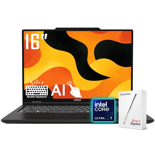 MSI VENTURE 16 AI READY BUSINESS LAPTOP 16 WUXGA 1920 X 1200 TOUCHSCREEN INTEL CORE ULTRA 7 255HULTRA 9 185H 51 GHZ COPILOT - 1