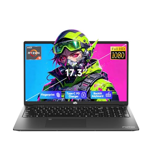 NIMO PORTÁTIL PARA JUEGOS FHD DE 173 PULGADAS AMD RYZEN 5 6600H 16GB DDR5 RAM 512GB SSD BEAT I71165G7 6 NÚCLEOS HASTA 45 GHZ - 1