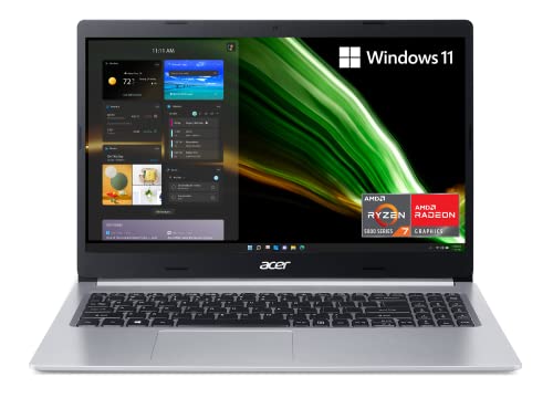 ACER ASPIRE 5 SLIM LAPTOP A51545R8K1 COMPUTADORA PORTÁTIL DELGADA CON IPS FULL HD DE 156 PULGADAS PROCESADOR MÓVIL AMD RYZEN 7 - 1
