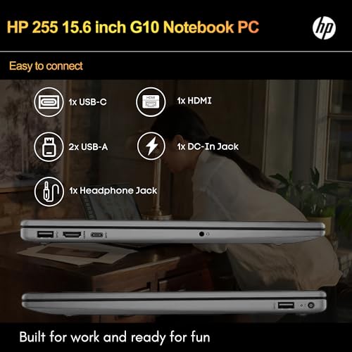 HP LAPTOP 255 G10 PARA EL HOGAR O EL TRABAJO 16 GB DE RAM SSD DE 1 TB FULL HD DE 156 PULGADAS RYZEN 3 7330U BEAT INTEL I51135G7 - 5