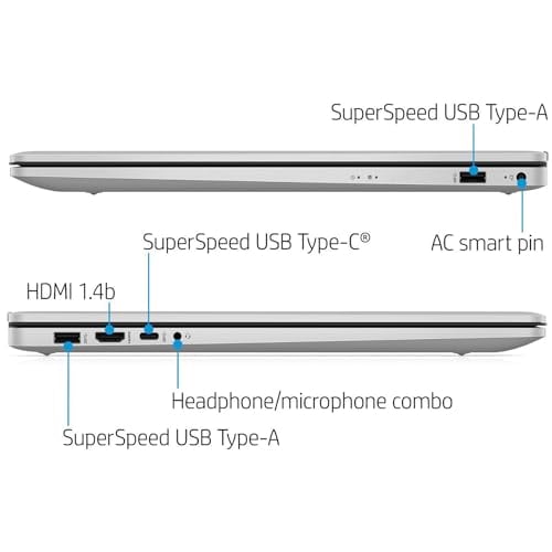 HP COMPUTADORA PORTÁTIL 17 PANTALLA FHD DE 173 AMD RYZEN 5 5500U SSD DE 32 GB SSD DE 512 GB CÁMARA WEB HDMI LECTOR DE HUELLAS - 4
