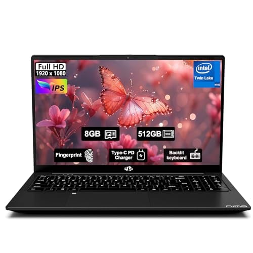 NIMO COMPUTADORA PORTÁTIL FHD IPS DE 156 PULGADAS 8 GB DE RAM 512 GB SSD 4 NÚCLEOS INTEL N150 DE 13 GENERACIÓN RITMO A I31115G4 - 1