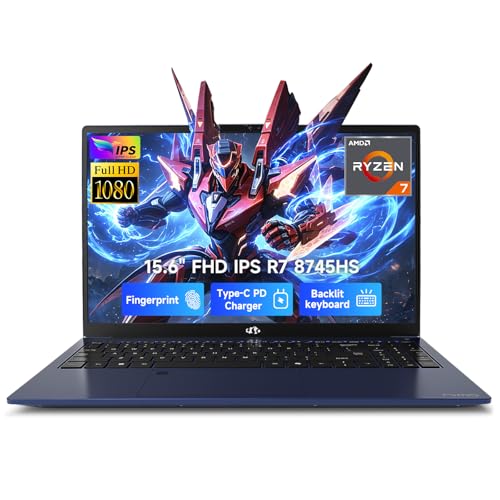 NIMO PORTÁTIL PARA JUEGOS IPS FHD DE 156 PULGADAS AMD RYZEN 7 8745HS 32GB DDR5 RAM 1TB SSD 8C16T HASTA 49 GHZ BEAT R9 7940HS - 1