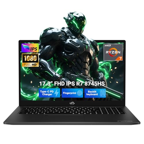 NIMO 173 IPSGAMINGLAPTOP AMD RYZEN 7 8745HS HASTA 49GHZ BEAT R9 7940HS 16GB RAM 1TB SSD RADEON 780MGRAPHICS WIFI 6E USB4 TECLADO - 1