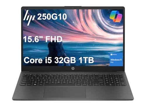 LAPTOP HP 250 G10 156 PULGADAS FHD IPS ANTIRREFLEJO INTEL I51334U 32 GB DE RAM 1 TB SSD 10 NÚCLEOS RYZEN 77730U NEGOCIOS - 1