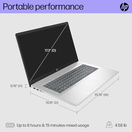 HP PORTÁTIL DE 173 PULGADAS PANTALLA FHD AMD RYZEN 5 7520U 16 GB DE RAM SSD DE 512 GB GRÁFICOS AMD RADEON WINDOWS 11 PRO HOME - 5