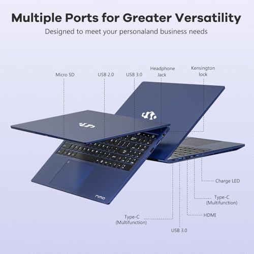 NIMO COMPUTADORA PORTÁTIL FHD IPS DE 156 PULGADAS AMD RYZEN 5 6600H 32 GB DDR5 RAM 2TB SSD BEAT R7 5700U 6 NÚCLEOS HASTA 45 GHZ - 6