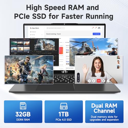 NIMO COMPUTADORA PORTÁTIL IPS FHD DE 156 PULGADAS INTEL 6 CORE I31215U 32GB RAM 1TB SSD BEAT I51135G7 HASTA 44GHZ COMPUTADORA - 2