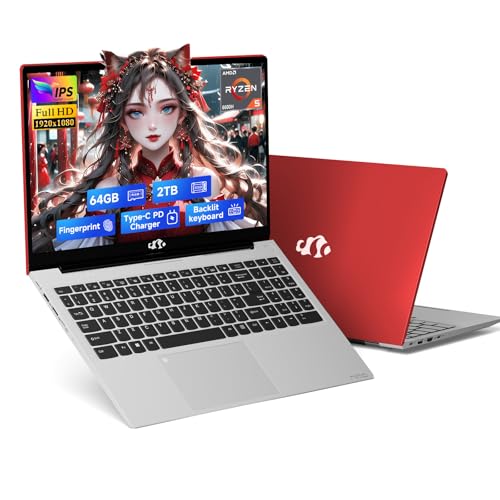 NIMO PORTÁTIL IPS FHD DE 156 PULGADAS 6 NÚCLEOS AMD RYZEN 5 6600H 64GB DDR5 RAM 2TB SSD BEAT I71165G7 HASTA 45GHZ 660M 6NM GPU - 1