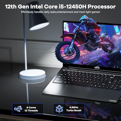 NIMO PORTÁTIL FHD IPS DE 156 PULGADAS I512450H DE 8 NÚCLEOS BEATS I711800H 16 GB RAM 1 TB SSD TECLADO RETROILUMINADO HUELLA - 2