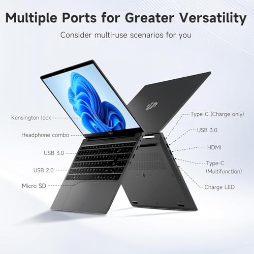NIMO 156 IPS FHD LAPTOP 32GB RAM 1TB SSD INTEL I31215U BEAT R57520U 6 CORES UP TO 44GHZ STUDENT COMPUTER WITH 65W FAST PD 2 - 4