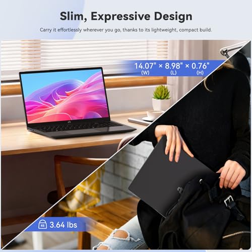 NIMO 156 IPS FHD LAPTOP 32GB RAM 1TB SSD INTEL I31215U BEAT R57520U 6 CORES UP TO 44GHZ STUDENT COMPUTER WITH 65W FAST PD 2 - 6