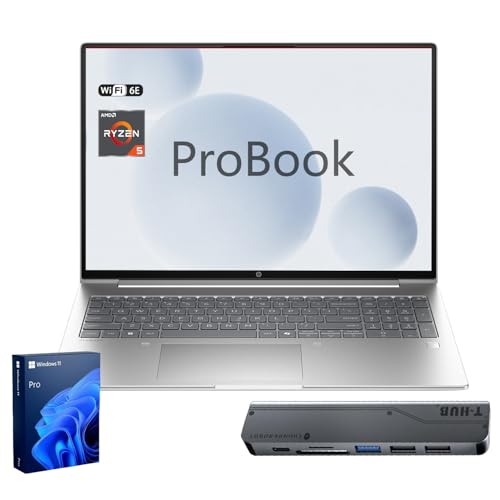 HP PROBOOK 4 G1A BUSINESS AI LAPTOP 16 FHD AMD RYZEN 5 230 HASTA 49 GHZ 32GB DDR5 1TB SSD HDMI 1080P FHD CÁMARA WIFI 6E WIN 11 - 1