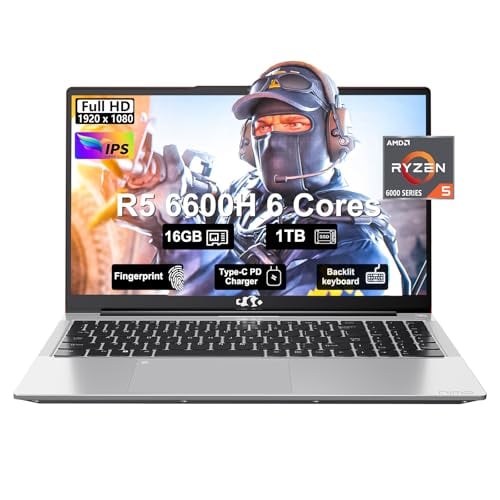 NIMO 156 FHD PORTÁTIL 6 NÚCLEOS AMD RYZEN 5 6600H 660M 6NM GPU 16GB DDR5 1TB SSD BEAT I512450H IPS 100W TIPOC GAMING BUSINESS - 1