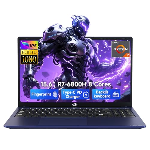 NIMO COMPUTADORA PORTÁTIL IPS FHD DE 156 PULGADAS 8 NÚCLEOS AMD RYZEN 7 6800H 32GB DDR5 RAM 2TB SSD BEAT I712700H HASTA 47GHZ - 1