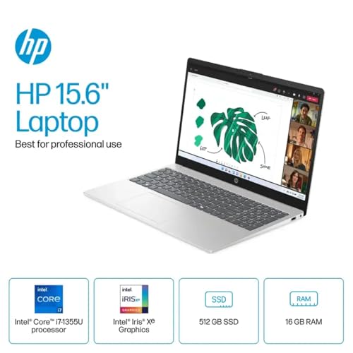 HP COMPUTADORA PORTÁTIL CON PANTALLA TÁCTIL DE 156 PULGADAS INTEL 10CORE I71355U HASTA 50GHZ GRÁFICOS INTEL IRIS XE WINDOWS 11 - 2