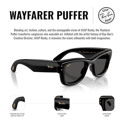 RAYBAN AAP ROCKY RB4940 WAYFARER PUFFER GAFAS DE SOL CUADRADAS - 5