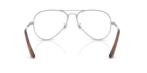 RAYBAN RX3925V AVIATOR MAX MONTURA PARA GAFAS GRADUADAS COLOR PLATALENTE DE DEMOSTRACIÓN 2283 IN - 4