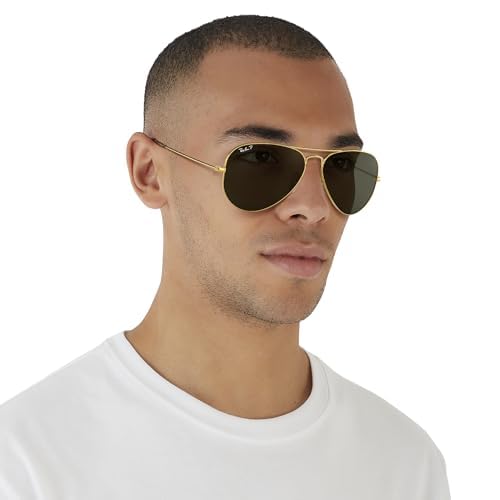 RAYBAN RB3025 CLASSIC POLARIZED AVIATOR SUNGLASSES - 6