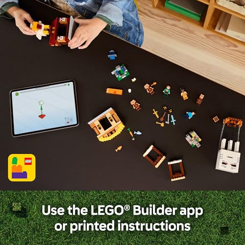 LEGO MINECRAFT EL ATAQUE DEL GLOBO GHAST A LA ALDEA JUEGO DE CONSTRUCCIÓN DE JUGUETES PARA NIÑOS NIÑAS Y NIÑOS DE 10 AÑOS - 6