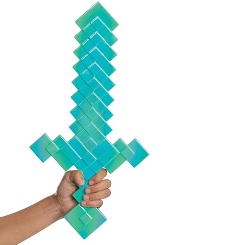 DISGUISE MINECRAFT ACCESORIO DE DISFRAZ DE ESPADA DE DIAMANTE ACCESORIO OFICIAL DE PLÁSTICO TALLA ÚNICA - 3