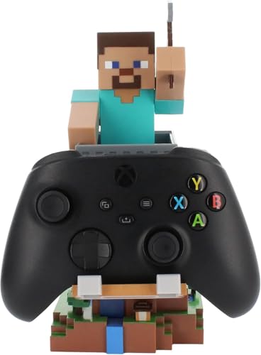 EXQUISITE GAMING MINECRAFT STEVE CABLE GUYS SOPORTE PARA CONTROLADOR Y SOPORTE PARA TELÉFONO 85 PULGADAS COLECCIONABLE - 3