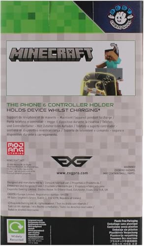 EXQUISITE GAMING MINECRAFT STEVE CABLE GUYS SOPORTE PARA CONTROLADOR Y SOPORTE PARA TELÉFONO 85 PULGADAS COLECCIONABLE - 6