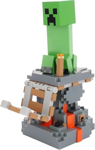 EXQUISITE GAMING MINECRAFT CREEPER CABLE GUYS SOPORTE PARA TELÉFONO Y CONTROLADOR 85 PULGADAS FIGURA COLECCIONABLE - 1