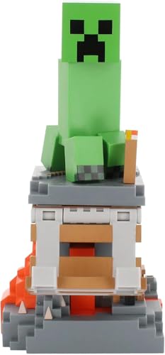 EXQUISITE GAMING MINECRAFT CREEPER CABLE GUYS SOPORTE PARA TELÉFONO Y CONTROLADOR 85 PULGADAS FIGURA COLECCIONABLE - 2